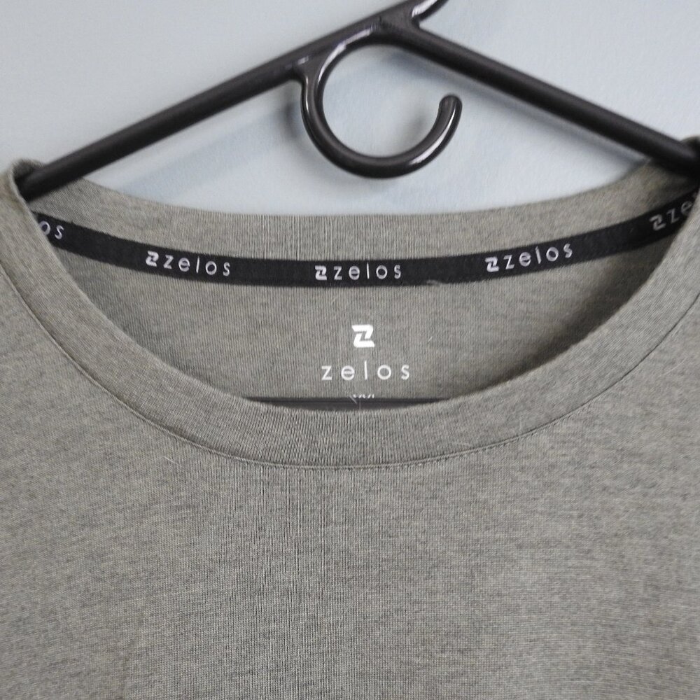 2/$15 Zelos Men's 2XL Crew Neck Long Sleeve Fitness Shirt - Picture 4 of 7